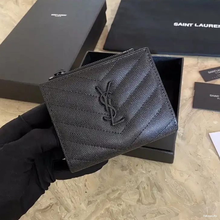 CASE CARD MONOGRAM YSL ZIPPED 0630